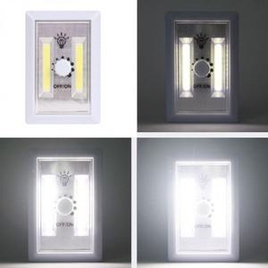 코드없는 비상등 디머등 밝기조절 원형디머 조명 2구 디머등 디머스위치 COB LED
