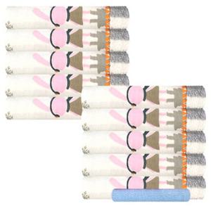 송월타월 론리래빗세면 수건 10p + 컬러세면38 수건, 겨울, 하늘, 1세트