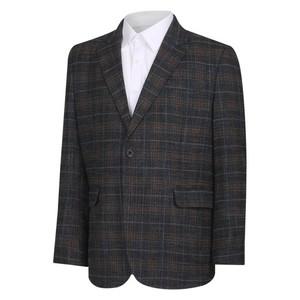남성 사계절 클래식 잔패턴 콤비자켓 SM-COA-74170-4-브라운