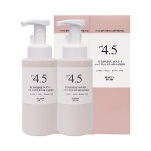해피바스 PH4.5 약산성 로즈 버블 여성청결제 250g x2