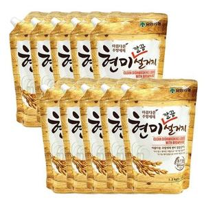 아름다운 주방세제 현미 깔끔설거지 리필 1.2kg x10