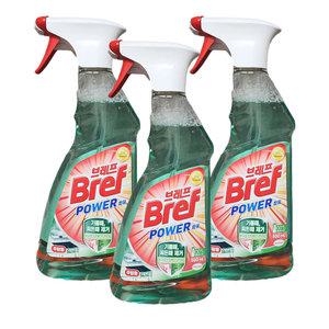 브레프 파워 주방용 세정제 500ml 3개 기름때제거
