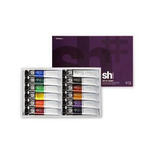[OFK3O28R]sh 유화물감 12색 50ml 신한