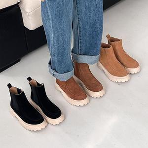 [OFM80659]티디 슬립온 앵클부츠 5 5cm  SM 5175