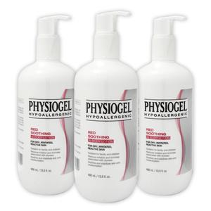 피지오겔 레드 수딩 AI 바디로션 보습로션 400ml 3개