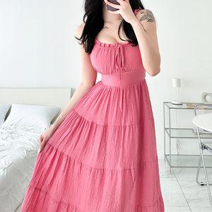 더브덴 프렌치 민소매 롱원피스 AA3043