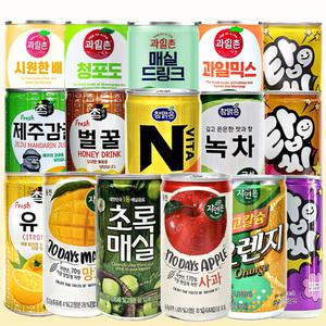 해태 과일촌 175 웅진 내사랑 180 자연은 180 대일 참맑은 175 / 배 매실 청포도 알로에 토마토 오렌지 사