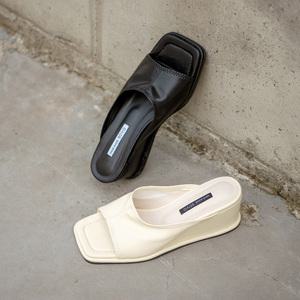 SOVO 브린츠 웨지 뮬 슬리퍼 6cm