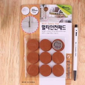 [RG4P8Q3S]멀티 안전 패드 원형30mm 18P 바닥보호 의자 캡