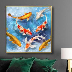 [RG26R361]잉어 그림 액자 50G CARP1 풍수그림 돈들어오는