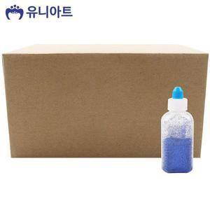[XBGK4L94]유니아트 메탈 반짝이 가루 파랑 20개입 공작