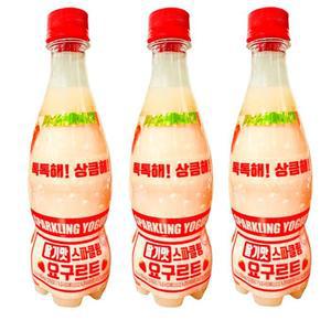 [XBJ8017N_47]딸기맛 스파클링 요구르트 400ml 3개 탄산음료