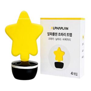 알파플랜 초파리 트랩 날파리 벼룩파리 퇴치 4개입