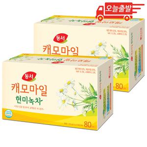 오늘출발 동서 캐모마일 현미녹차 80개입 2개