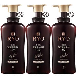 려 진결모 탈모증상케어 샴푸 490mlx3개 두피 모근 모발손상 집중케어