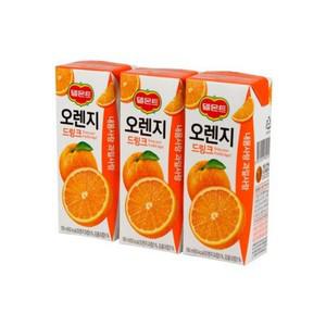 롯데 델몬트드링크팩(오렌지/190ml/24개입)