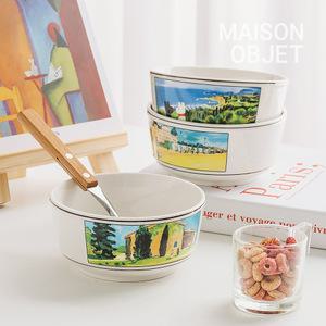 가스파드와 리사 도자기 대접 2P