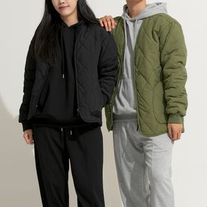 기모 퀼팅 점퍼 빅사이즈 보아 깔깔이 밀리터리룩 남여공용 (2컬러 S~2XL)