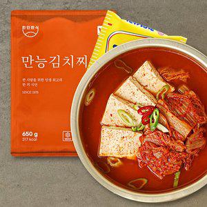 [외갓집][한인한식] 만능 김치찌개 650g X 3팩 (라면사리 3봉증정)