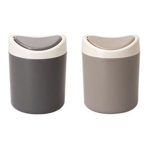 마이스타일 스윙 책상 미니 원형휴지통 1.5L