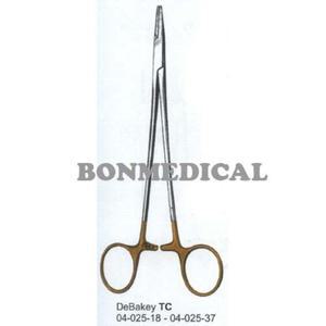 NS TC DEBAKEY NEEDLE HOLDER 지침기 (DELICATE) GOLD RINGS 18CM 04-025-20