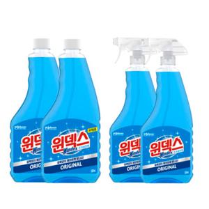 윈덱스 유리세정제 본품 + 리필 각 500ml 2개씩