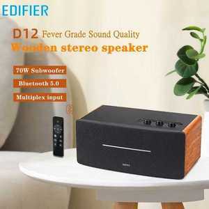 PC 2.1채널 D12 나무 붐 박스 스테레오 블루투스 스피커 가정용 휴대용 서브우퍼 무선 컴퓨터