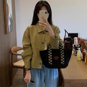 패션라인 BL9602_씨유래더자켓/봄신상/인조가죽/코트디자인/모직스타일/여성룩