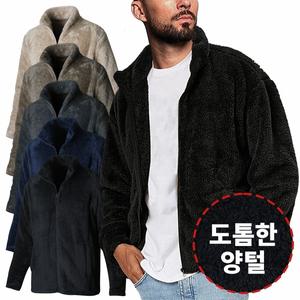 남자 캐주얼 반목 플리스 뽀글이 집업 점퍼 OC-JUW-SWFGHC5M