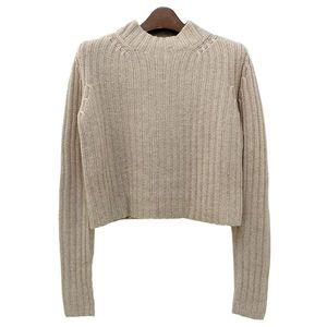[막스마라]더팩토리 24FW 막스마라 ALOA 울 캐시미어 크롭 니트 베이지 (ALOA 002) 123474348