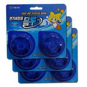 [셀러허브 1]크린스타 양변기용 탈취세정제 6알