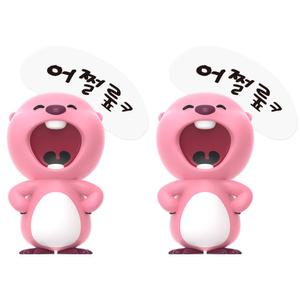 잔망루피 모니터 피규어 당당루피 x 2개 소품 굿즈 차량