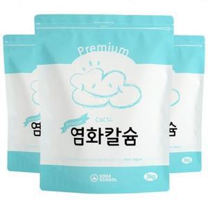소다스쿨 프리미엄 염화칼슘 제설 제습 리필용 3kg, 3개 one option