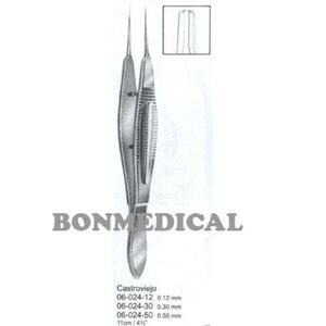 NS CASTROVIEJO MICRO TISSUE FORCEP 티슈포셉 1X2 TEETH 0.12mm 11CM 06-024-12