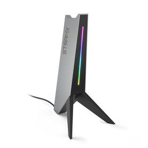 제닉스 STORMX RGB 헤드셋 거치대 스탠드 USB AUX