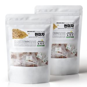 [늘해찬] 볶은 국산 현미차 티백 전통차 허브차 삼각티백 대용량 100티백