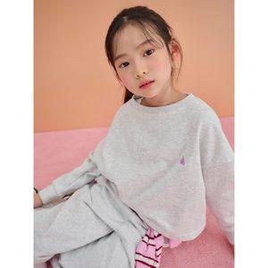 [BEANPOLE KIDS] 여아 그래픽 포인트 상하세트  라이트 그레이 (BI5141G142)