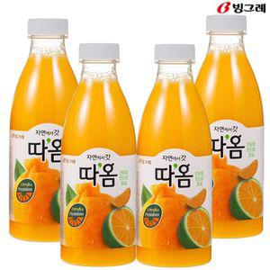 빙그레 따옴 천혜향 & 한라봉 &청귤 주스 730ml(4입) 냉장주스