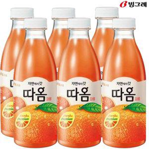 빙그레 따옴 자몽 주스 730ml(6입) 냉장주스