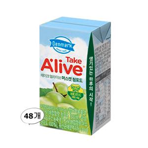 동원 덴마크 테이크 얼라이브 120mL 머스캣청포도 48개