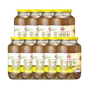 꿀생강차 1KG 9개 액상 간식 탕비실 사무실 후식음료 고형 가정용 겨울