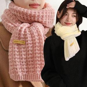 [BZJLQQHN_51JA]여성 머플러 짧은 미니 데일리 니트 GWM