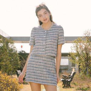 [SOUP]라운드칼라넥 셋업 트위드 재킷 SZ3JKF2 _P338185073