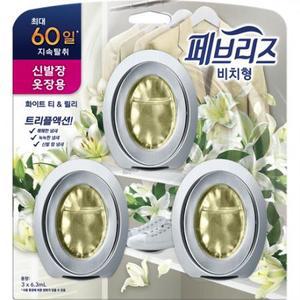 페브리즈 비치형 신발장 옷장용 화이트앤릴리 본품, 18.9ml, 1개 one option