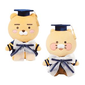 학사모 라이언 춘식이 인형 2종세트 졸업 인형 선물 굿즈 26cm