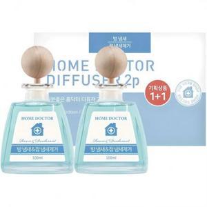 더허브샵 기분좋은 홈닥터 디퓨저, 방 냄새 앤 잡 냄..., 100ml, 2개 one option