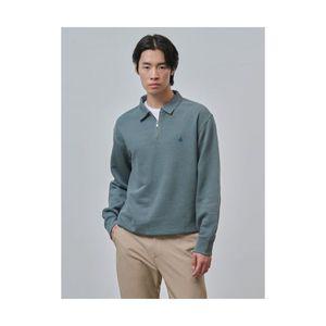 빈폴 BEANPOLE MEN 칼라넥 집업 스웨트 셔츠 그린 BC4841C05M 284575