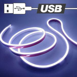 USB전원 실리콘 면발광 무드등 LED바 화이트 100cm
