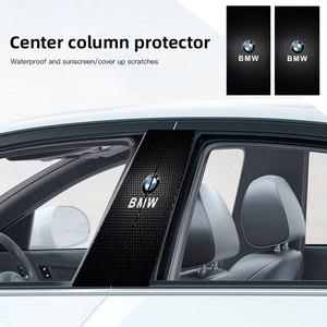 자동차 스티커 B-기둥 센터 칼럼 장식 커버 PET 데칼 BMW E46 E39 E60 E34 E30 F20 E92 M3 M4 M5 X5 용 자