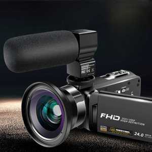 4K 디지털 캠코더 HD 카메라 비디오 유튜브 마이크